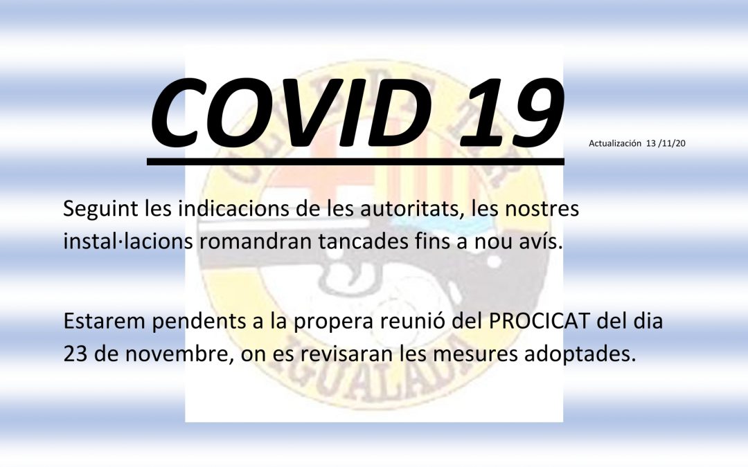 Covid 19 – Actualització 13/11/2020